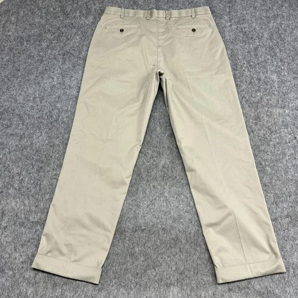 Brooks Brothers Pants Mens 38x34 Beige Lightweight Advantage Chino Stretch - Picture 2 of 15